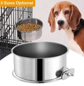 Stainless Steel Hanging Pet Bowl — Detachable Crate Food & Water Bowl for Dogs, Cats & Small Pets — Prime Trend Market