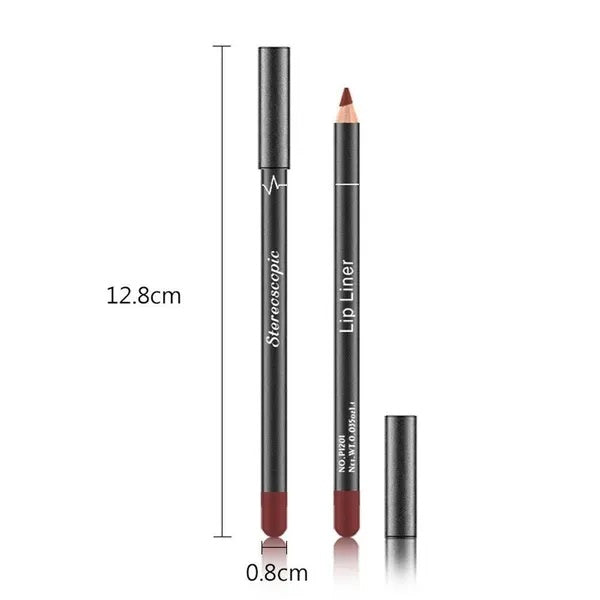 12-Piece Matte Waterproof Lip Liner Set – Long-Lasting Lip Pencils | 12 Shades for All Skin Tones — Prime Trend Market