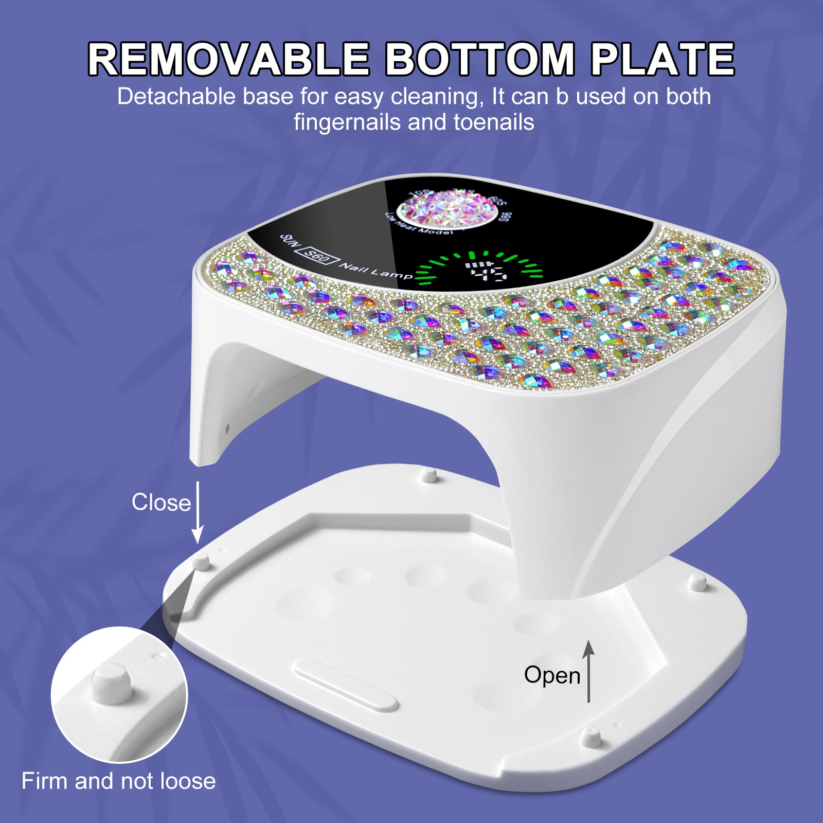 Cordless Rechargeable UV LED Nail Lamp | 4 Timers | Auto Sensor | LCD Display | Gel Polish Dryer — Prime Trend Market