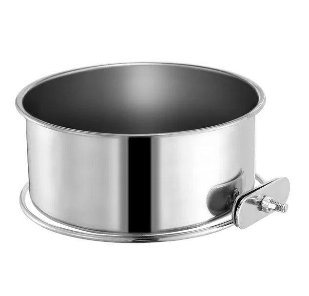 Stainless Steel Hanging Pet Bowl — Detachable Crate Food & Water Bowl for Dogs, Cats & Small Pets — Prime Trend Market