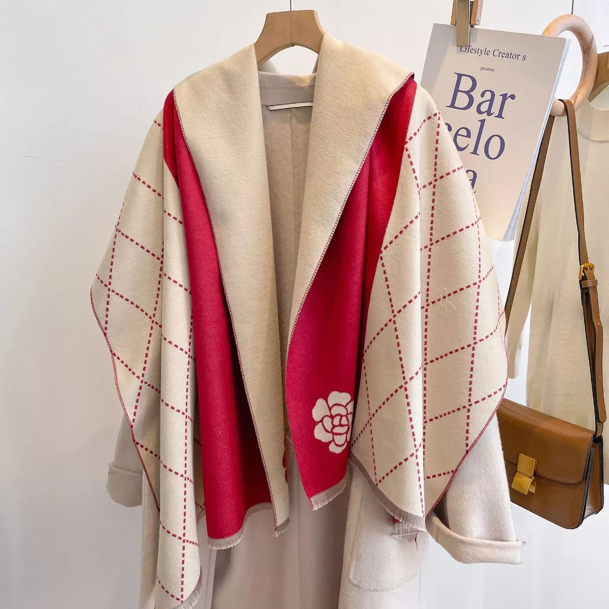 Cotton Raw-Hem Scarf