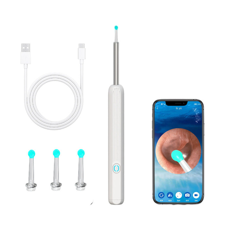 Wireless HD Ear Endoscope — Smart Luminous Ear Pick with 1296p Camera — Eliza & Tuan