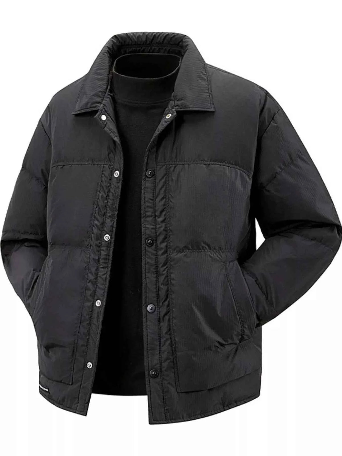 Men’s Snap-Front Puffer Jacket