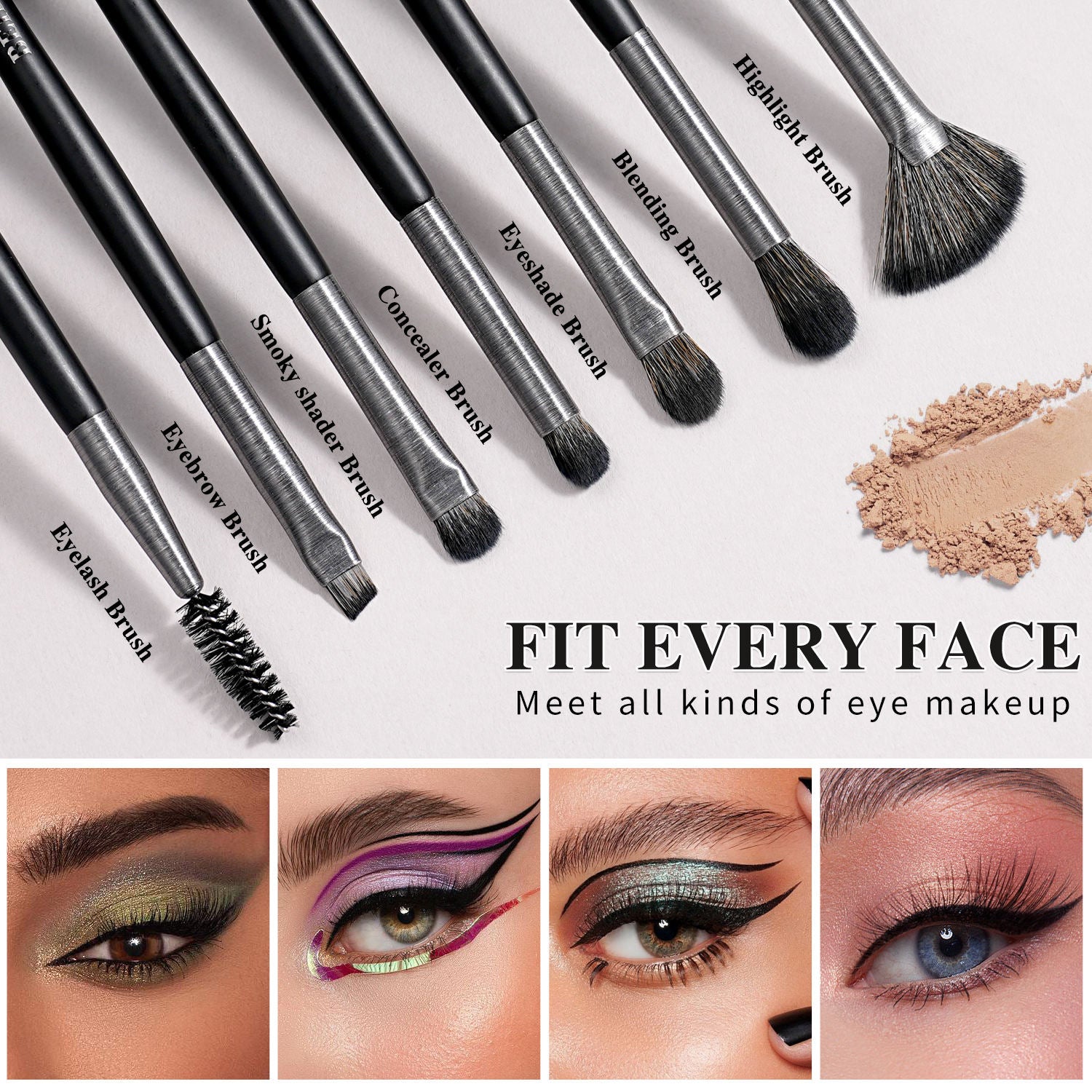 High-quality Makeup Brushes With Wooden Handles, Premium Natural 10pcs Makeup Brushes. — Prime Trend Market