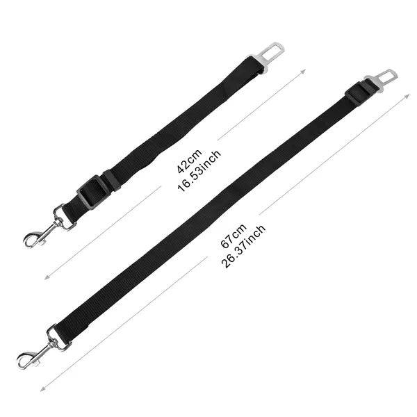 Premium 2-Pack Pet Car Safety Seat Belt — Adjustable Harness Leash for Dogs & Cats — Prime Trend Market