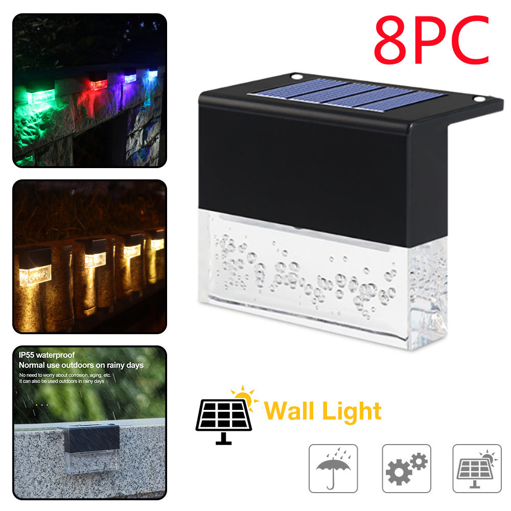 Solar RGB LED Step & Fence Light | Waterproof | Color Changing | Outdoor Deck Stair Light — Prime Trend Market