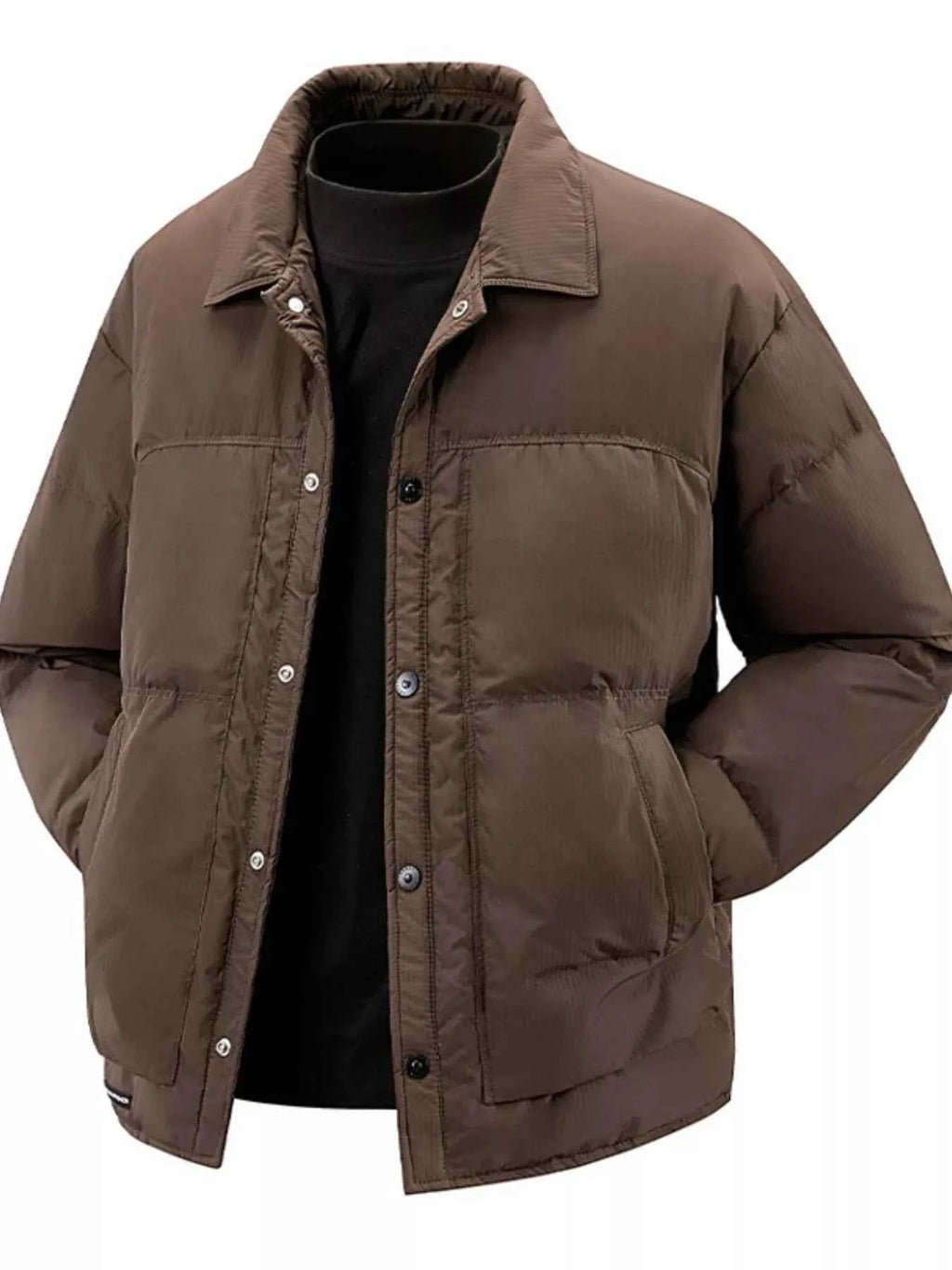 Men’s Snap-Front Puffer Jacket