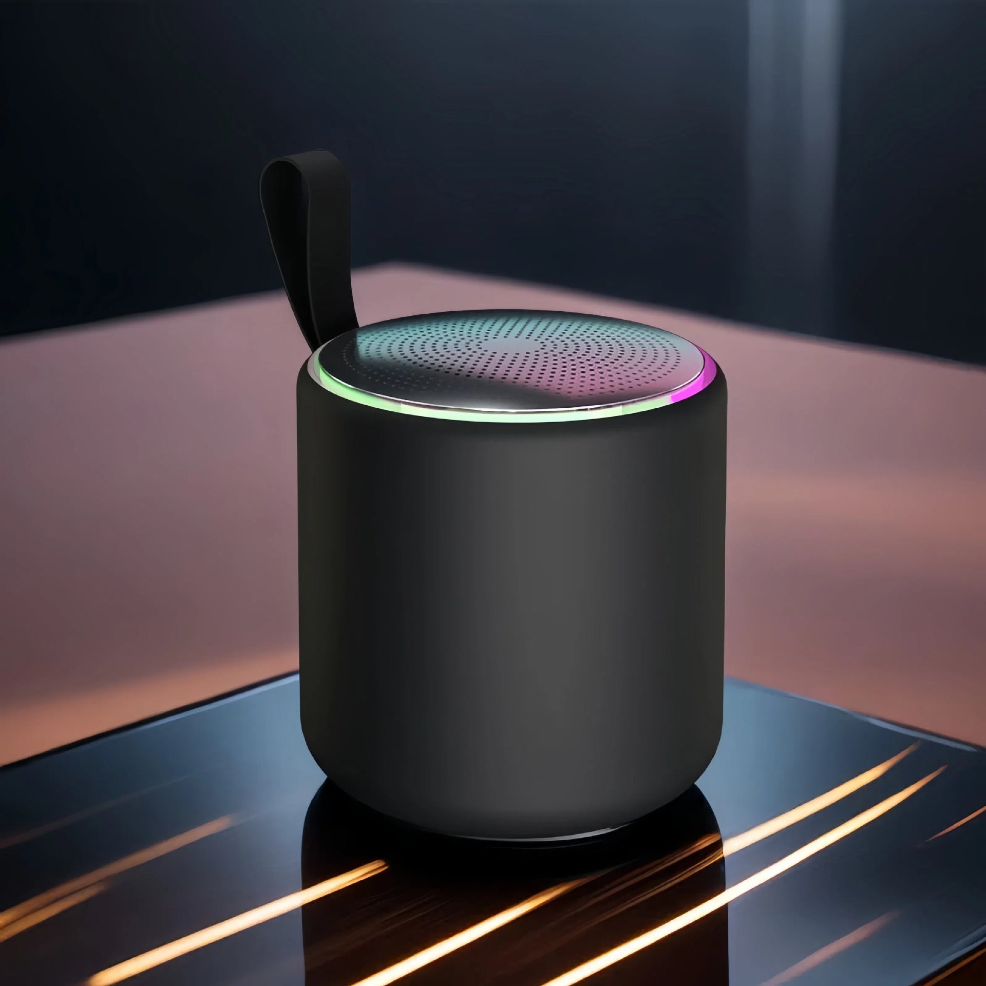 VibeDesk™ Aesthetic Mini Bluetooth Speaker — Portable Wireless Sound in 4 Colors — Eliza & Tuan