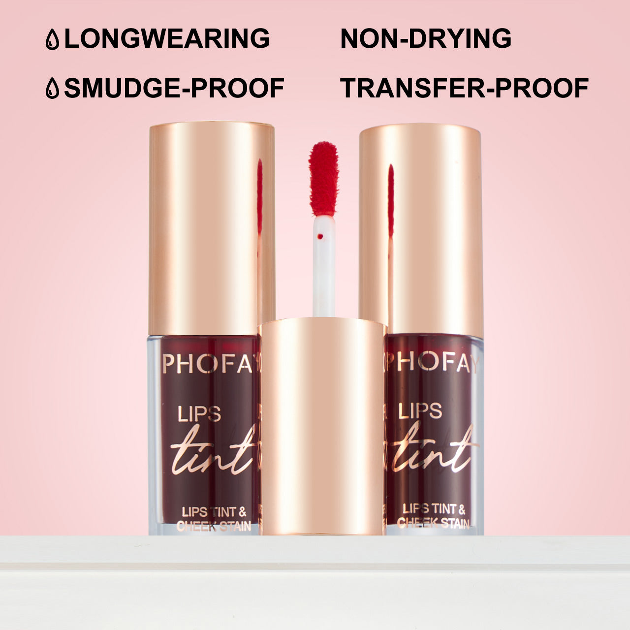 PHOFAY Lip Tint — Long-Wearing Buildable Color for Lips & Cheeks — Prime Trend Market