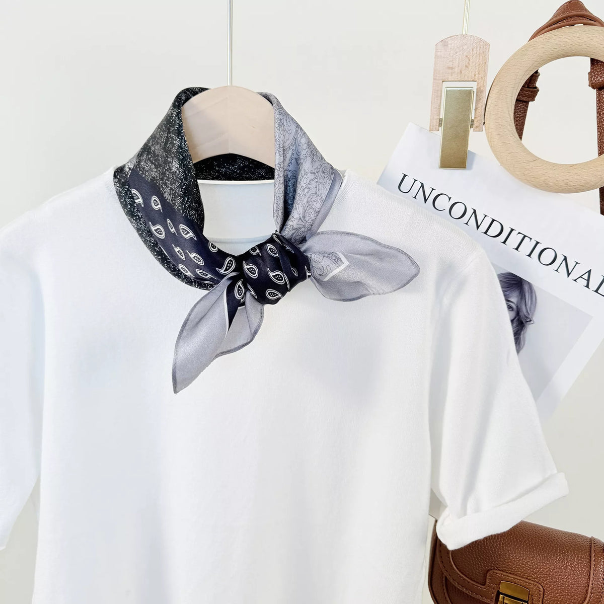 Printed Mulberry Silk Square Scarf
