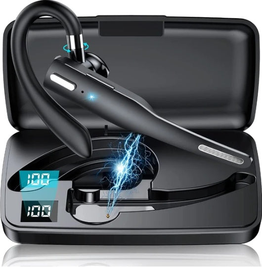 Wireless Bluetooth Earpiece | Single-Ear Headset | Noise Cancelling Dual Mic — Prime Trend Market