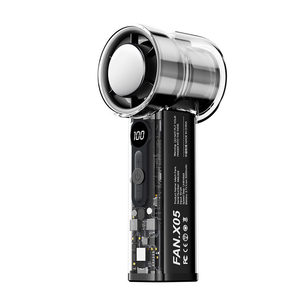 Semiconductor Ice Compress Cooling Fan — Portable Handheld Digital Display USB Fan — Prime Trend Market