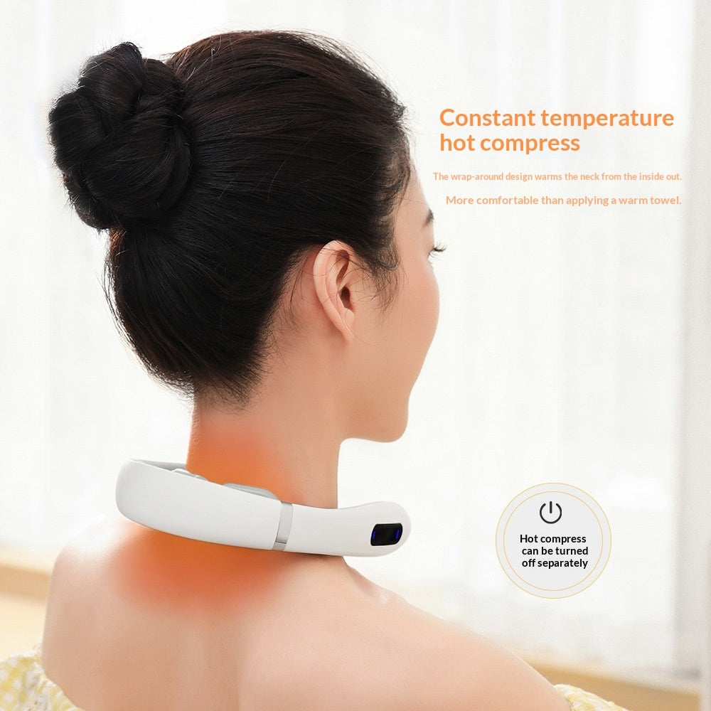 Luxury Low-Frequency Pulse Smart Cervical Massager — Neck Pain Relief, Bluetooth, USB Rechargeable — Prime Trend Market