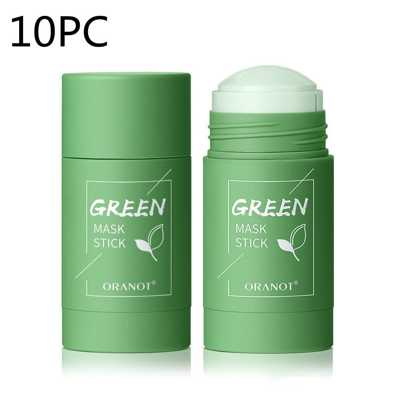 Green Tea & Eggplant Solid Mud Mask — Deep Cleansing, Oil Control & Moisturizing — Prime Trend Market