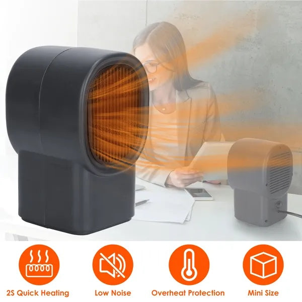 500W Portable Mini Desktop Space Heater — Fast Heating, Quiet & Energy-Saving — Prime Trend Market