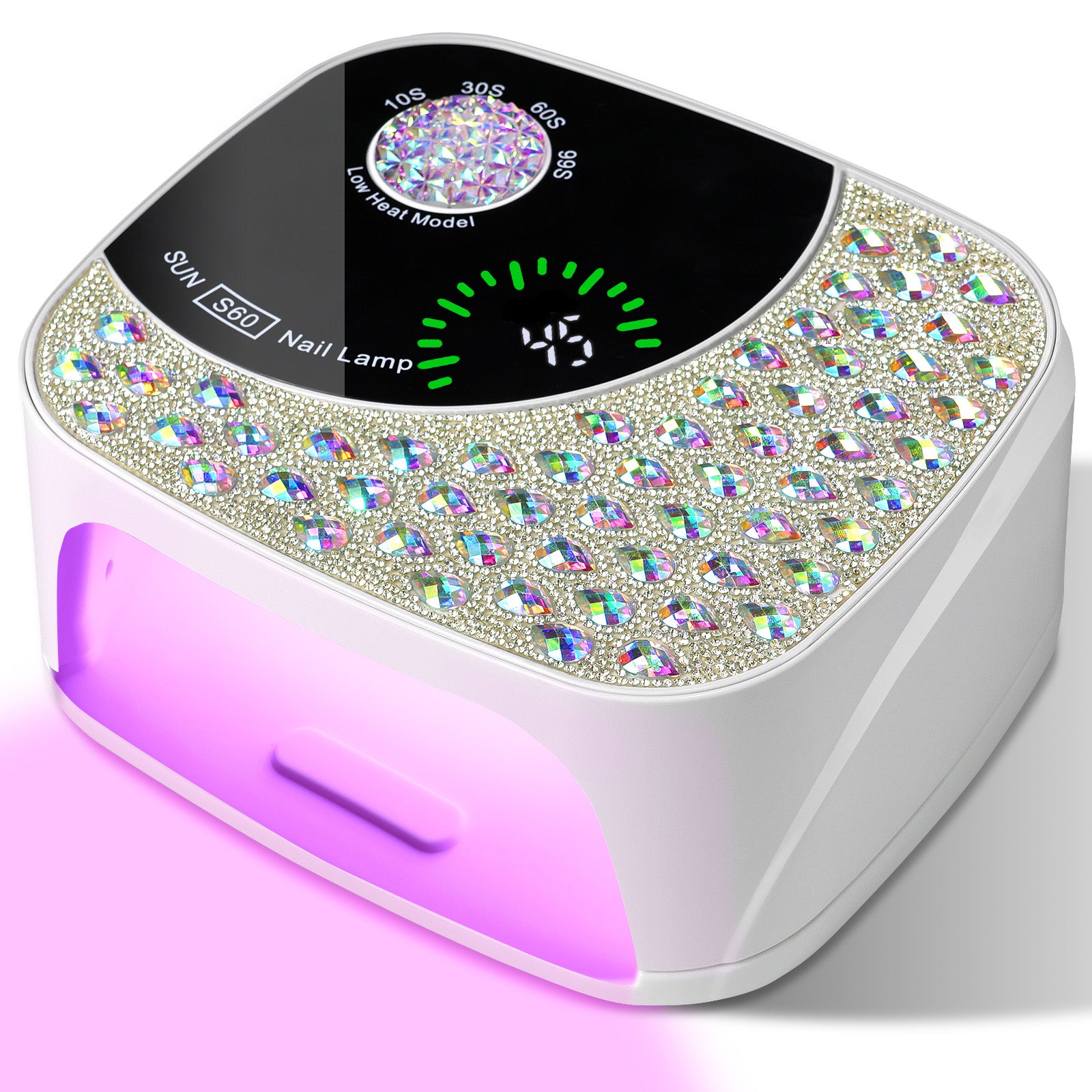 Cordless Rechargeable UV LED Nail Lamp | 4 Timers | Auto Sensor | LCD Display | Gel Polish Dryer — Prime Trend Market