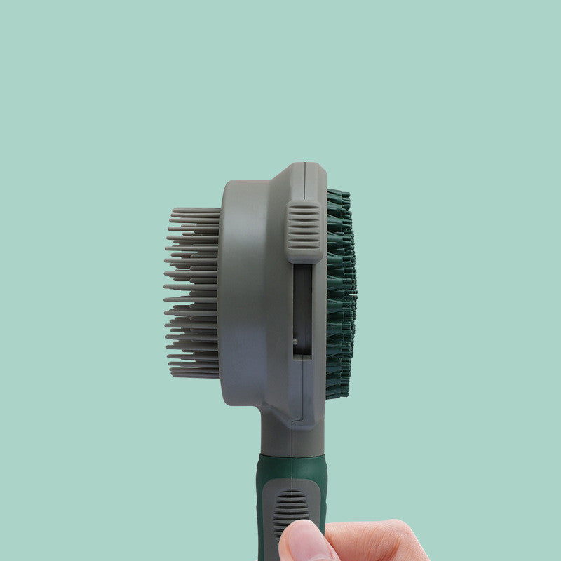 Pet Self-Cleaning Slicker Brush — Double-Sided Grooming Comb — Prime Trend Market