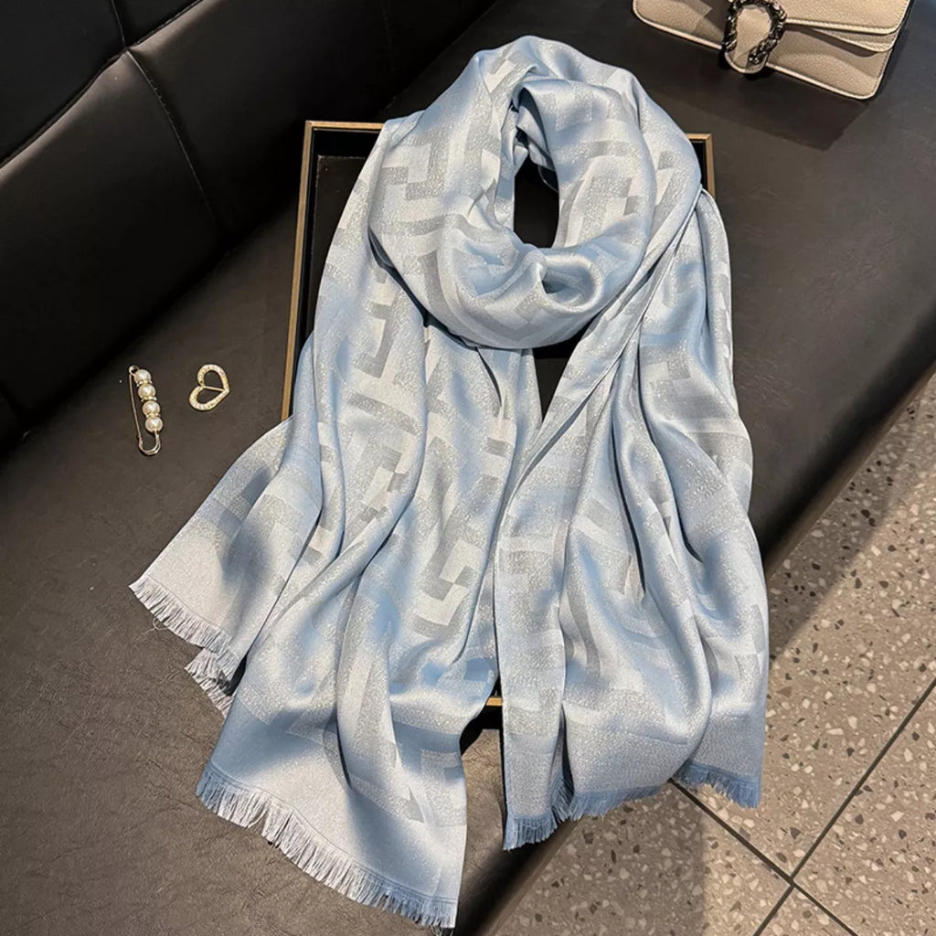 Polyester Raw-Hem Scarf
