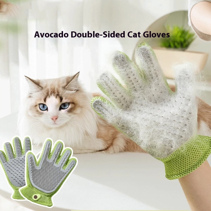 Double-Sided Pet Grooming Gloves — Cats & Dogs — Prime Trend Market
