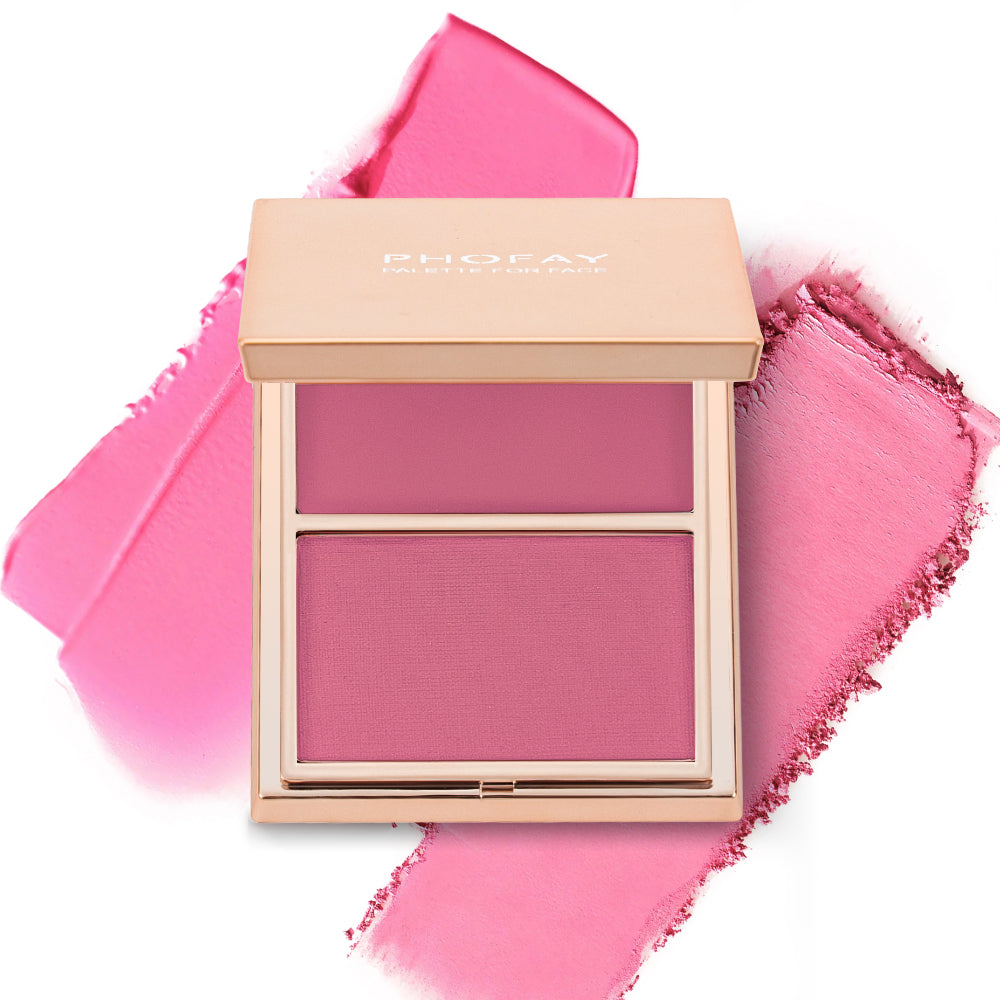 Double-Take Cream & Powder Blush Duo — Smooth, Weightless & Buildable | 6 Shades + Sets — Prime Trend Market