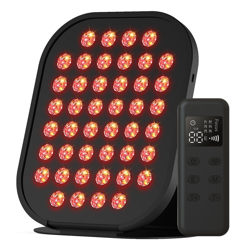 Large-Panel Red & Blue LED Light Therapy Device — Professional Acne & Skin Rejuvenation Treatment — Eliza & Tuan