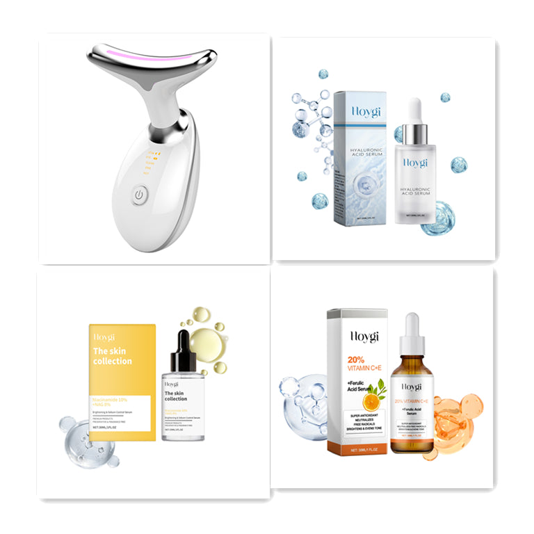 EMS Thermal Neck & Face Lifting Massager | LED Photon Microcurrent Wrinkle Remover — Prime Trend Market