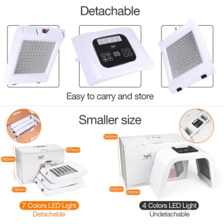 7 Colors PDT LED Light Therapy Panel | Professional Skin Rejuvenation Acne Remover Anti-Wrinkle Red Light Treatment — Prime Trend Market