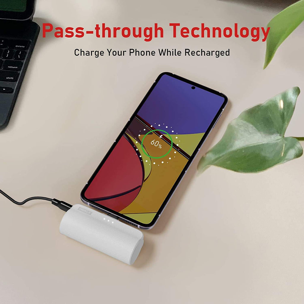 Mini Lipstick Power Bank 3350mAh — Built-in Type-C Plug | Fast Charging Pocket Charger — Prime Trend Market