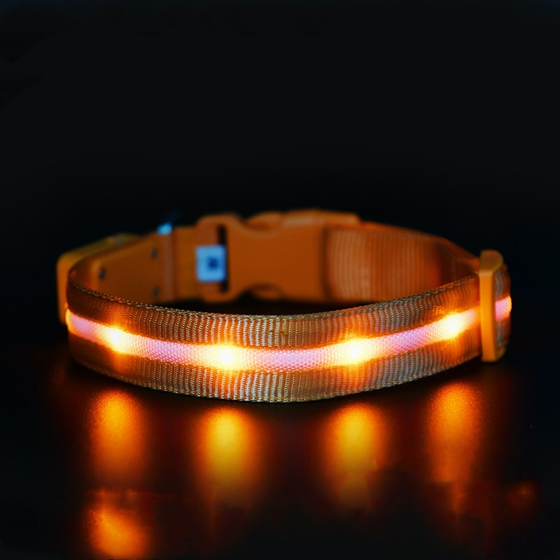 Luxury LED Safety Night Collar for Cats & Dogs — USB Rechargeable Luminous Pet Collar — Prime Trend Market
