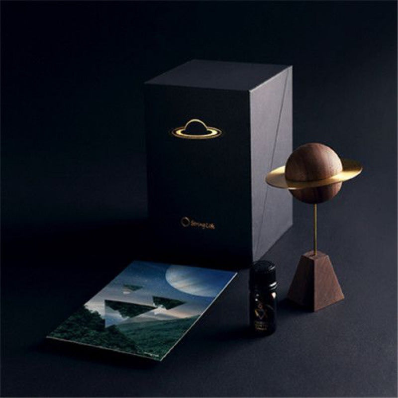 Luxury Asteroid Aromatherapy Oil Diffuser — Black Walnut Sculptural Home Scent — Prime Trend Market