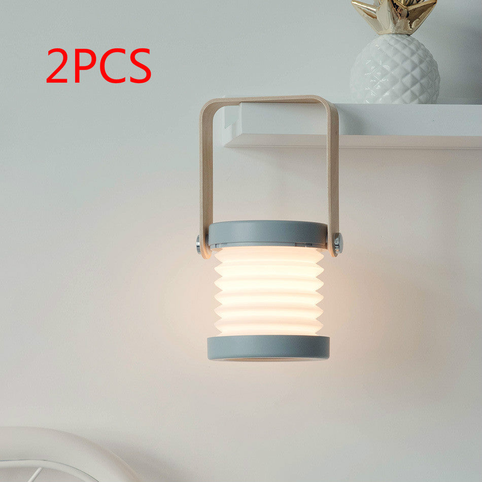 Foldable LED Lantern Night Light — Touch Dimmable Portable Table Lamp | USB Rechargeable Home Decor — Prime Trend Market