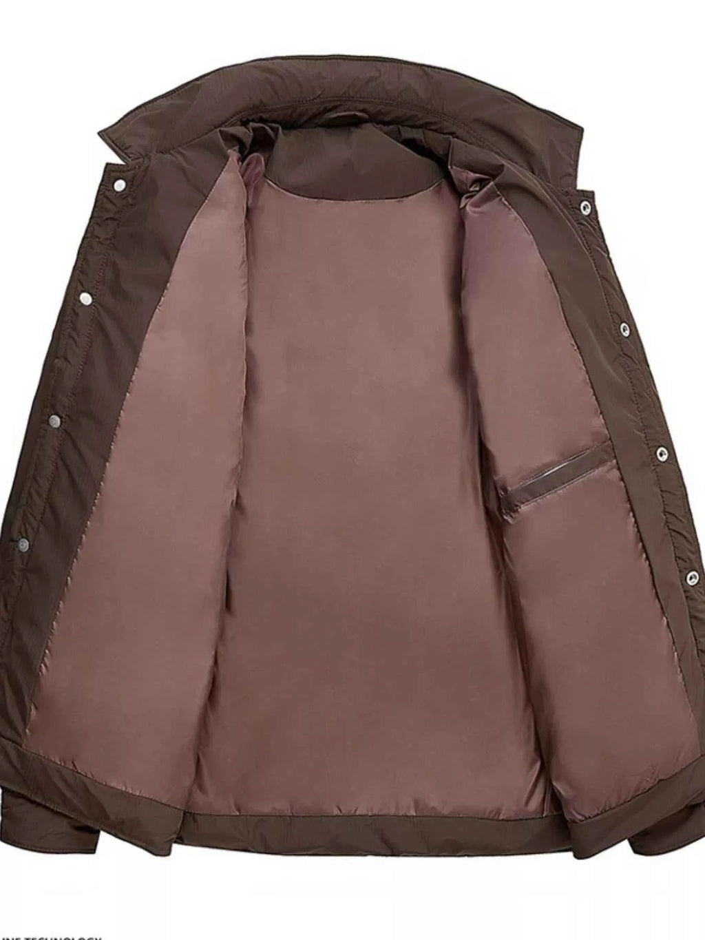Men’s Snap-Front Puffer Jacket
