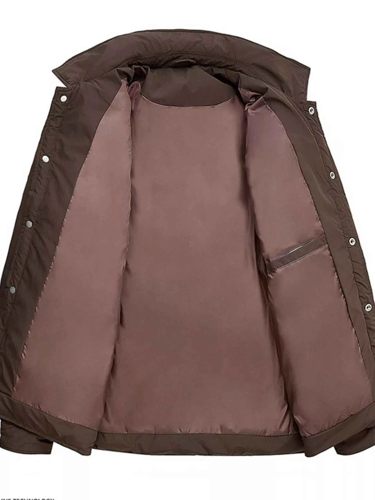 Men’s Snap-Front Puffer Jacket