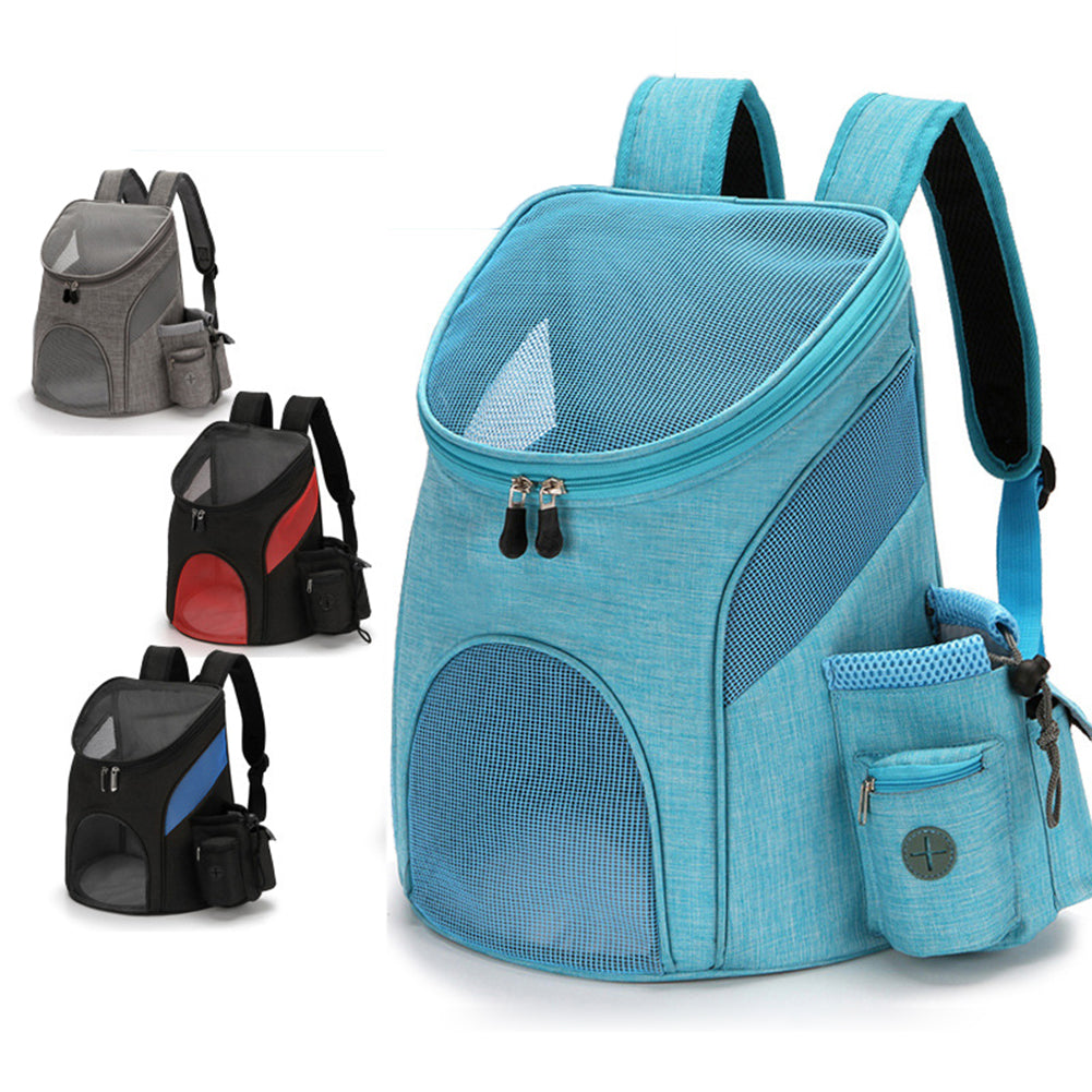 Luxury Foldable Pet Backpack Carrier – Breathable Mesh Travel Bag for Cats & Dogs — Prime Trend Market