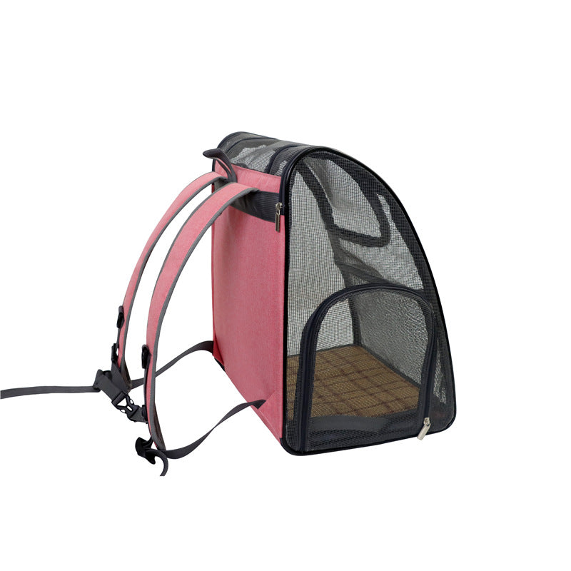 Luxury Space Capsule Pet Carrier Bag – Breathable Mesh Foldable Travel Bag for Cats & Dogs — Prime Trend Market