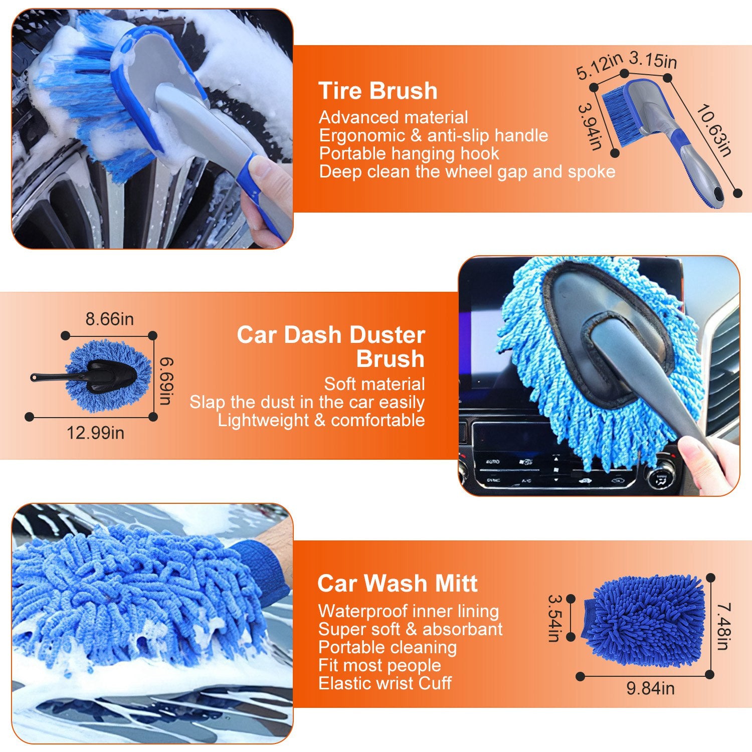 26-Piece Professional Car Detailing Kit – Drill Brushes, Buffing Pads & Interior/Exterior Brushes — Prime Trend Market