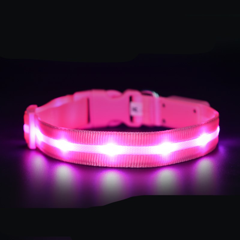 Luxury LED Safety Night Collar for Cats & Dogs — USB Rechargeable Luminous Pet Collar — Prime Trend Market
