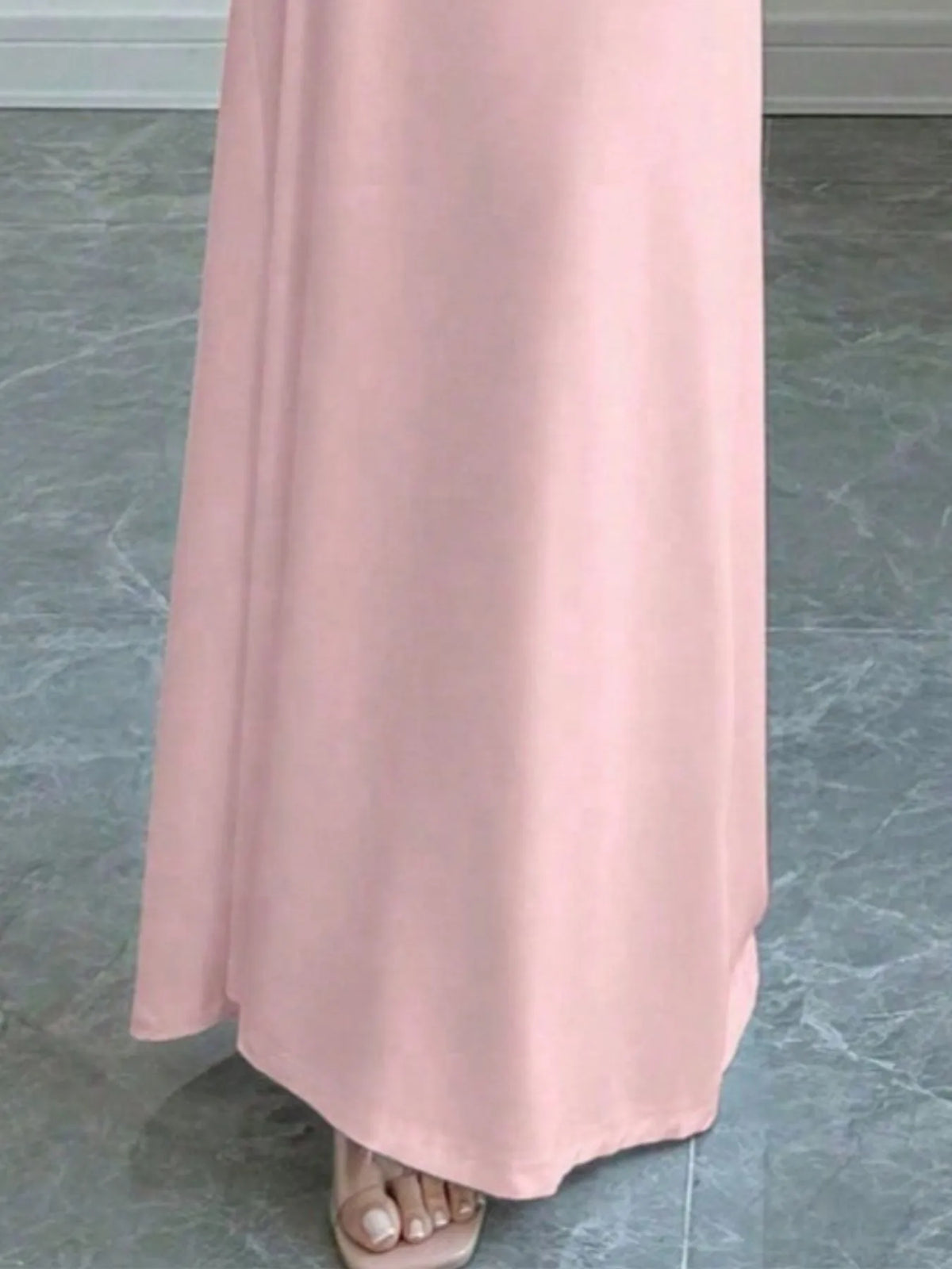 Off-Shoulder Twist-Back Long-Sleeve Bodycon Maxi Dress