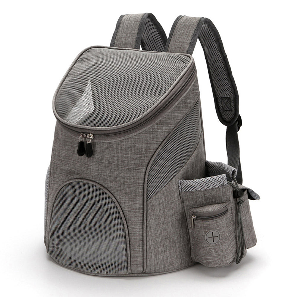 Luxury Foldable Pet Backpack Carrier – Breathable Mesh Travel Bag for Cats & Dogs — Prime Trend Market