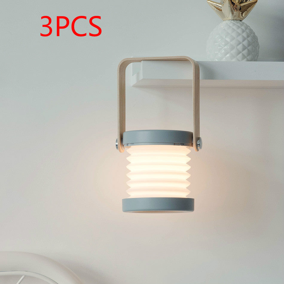 Foldable LED Lantern Night Light — Touch Dimmable Portable Table Lamp | USB Rechargeable Home Decor — Prime Trend Market