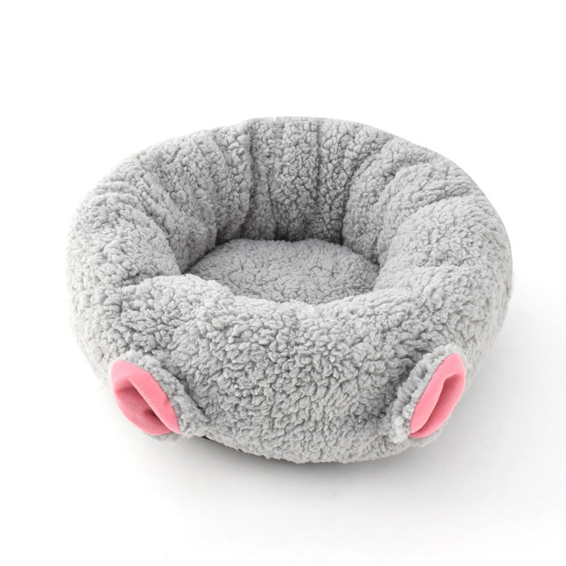 Premium Lamb Wool Round Pet Bed — Deep Sleep Donut Nest, Ultra-Soft, 3 Sizes — Prime Trend Market