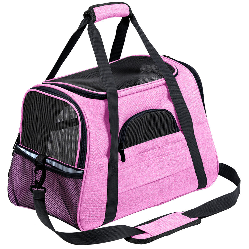 Luxury Breathable Foldable Pet Carrier Bag – Soft-Sided Travel Handbag for Cats & Dogs — Prime Trend Market