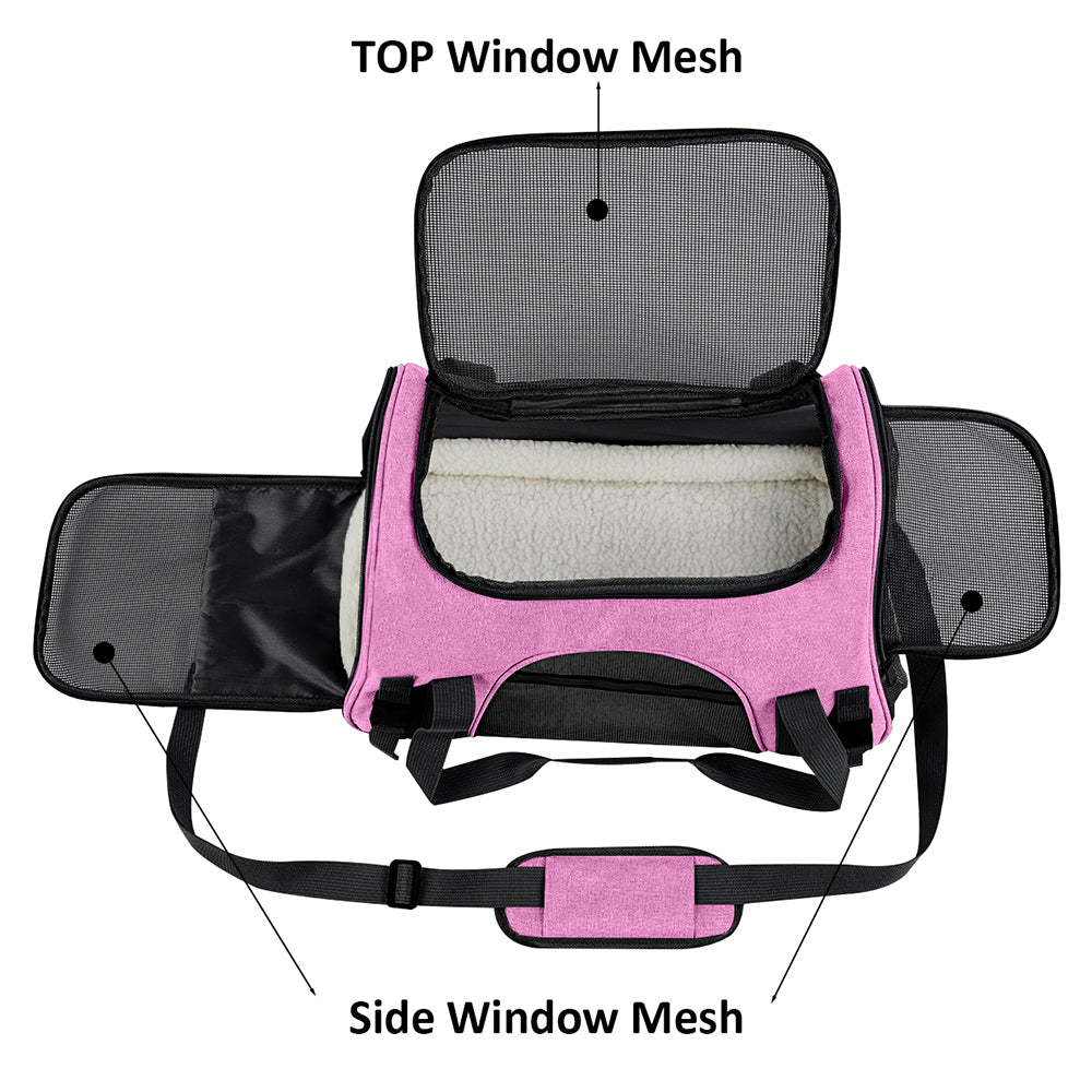 Luxury Breathable Foldable Pet Carrier Bag – Soft-Sided Travel Handbag for Cats & Dogs — Prime Trend Market