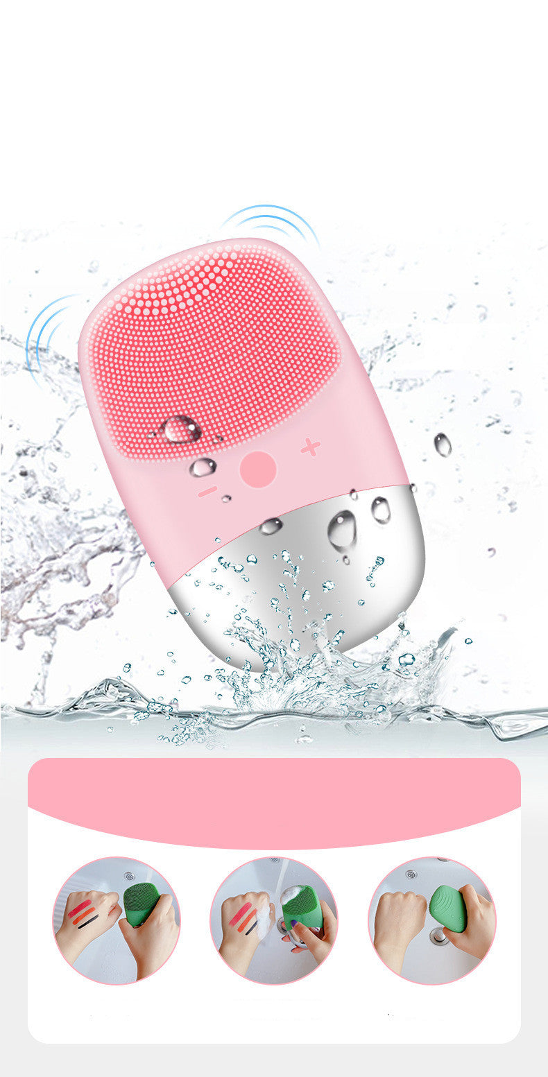 Luxury Mini Silicone Electric Face Cleansing Brush — USB Sonic Skin Purifier — Prime Trend Market