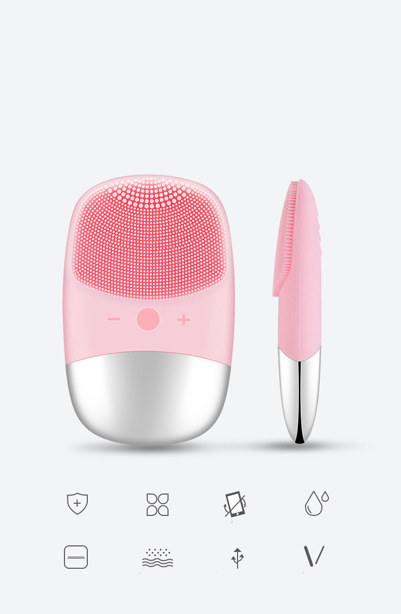 Luxury Mini Silicone Electric Face Cleansing Brush — USB Sonic Skin Purifier — Prime Trend Market
