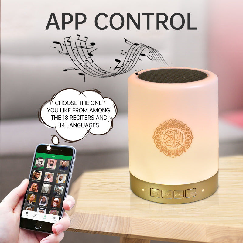 Remote Control LED Bluetooth Speaker — 2-in-1 Ambient Lamp & Wireless Speaker, Colorful Light, USB — Eliza & Tuan