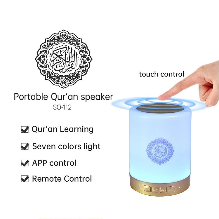 Remote Control LED Bluetooth Speaker — 2-in-1 Ambient Lamp & Wireless Speaker, Colorful Light, USB — Eliza & Tuan