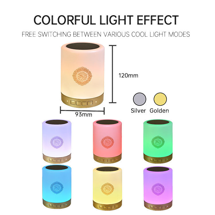 Remote Control LED Bluetooth Speaker — 2-in-1 Ambient Lamp & Wireless Speaker, Colorful Light, USB — Eliza & Tuan