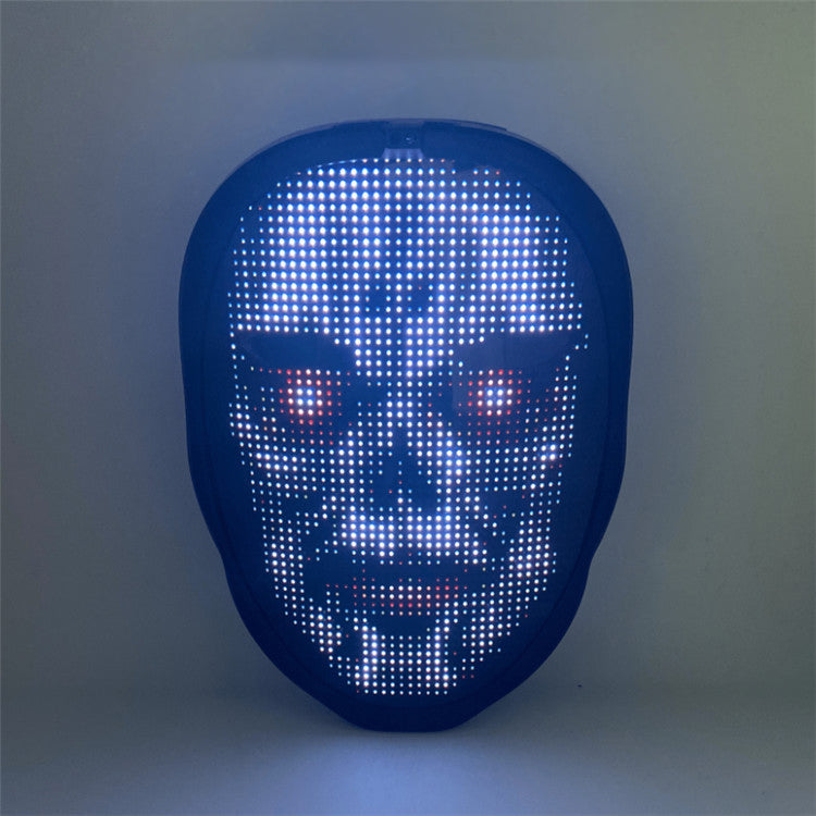 APP-Controlled LED Face-Changing Glowing Mask | Music Reactive DIY Party Mask — Prime Trend Market