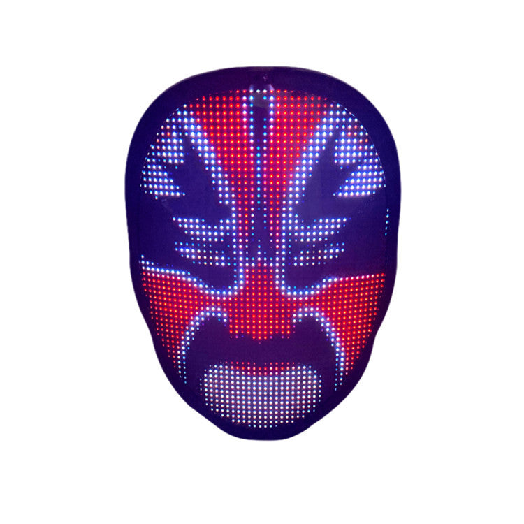 APP-Controlled LED Face-Changing Glowing Mask | Music Reactive DIY Party Mask — Prime Trend Market